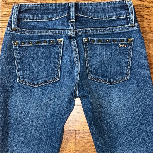 Juicy Couture Kids Denim Spikey Skinny Jeans size 7 - NEW - Picture 2 of 5